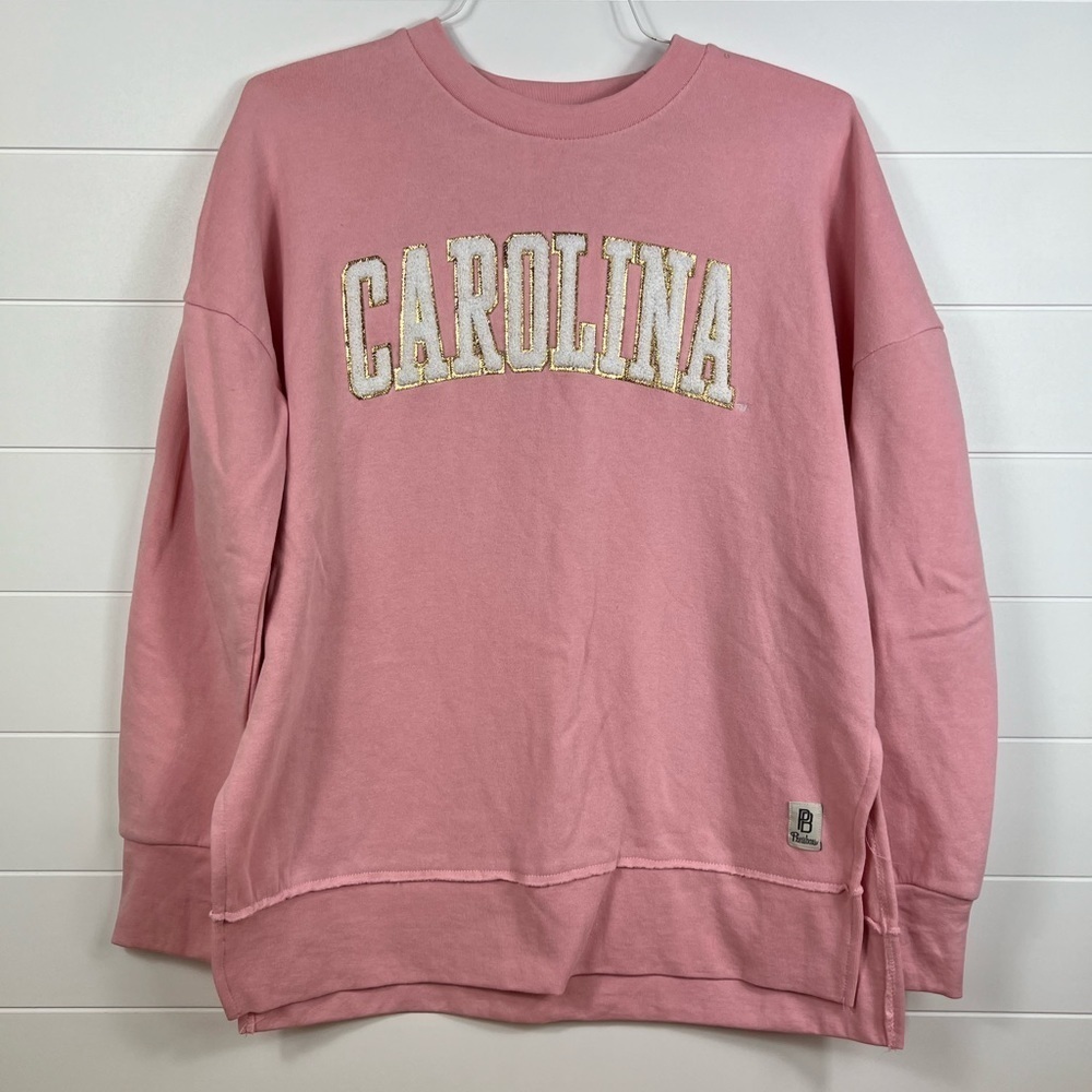 Press box by royce apparel Carolina sweatshirt size large pink